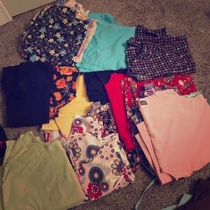 Lot of Nursing scrub tops and bottoms